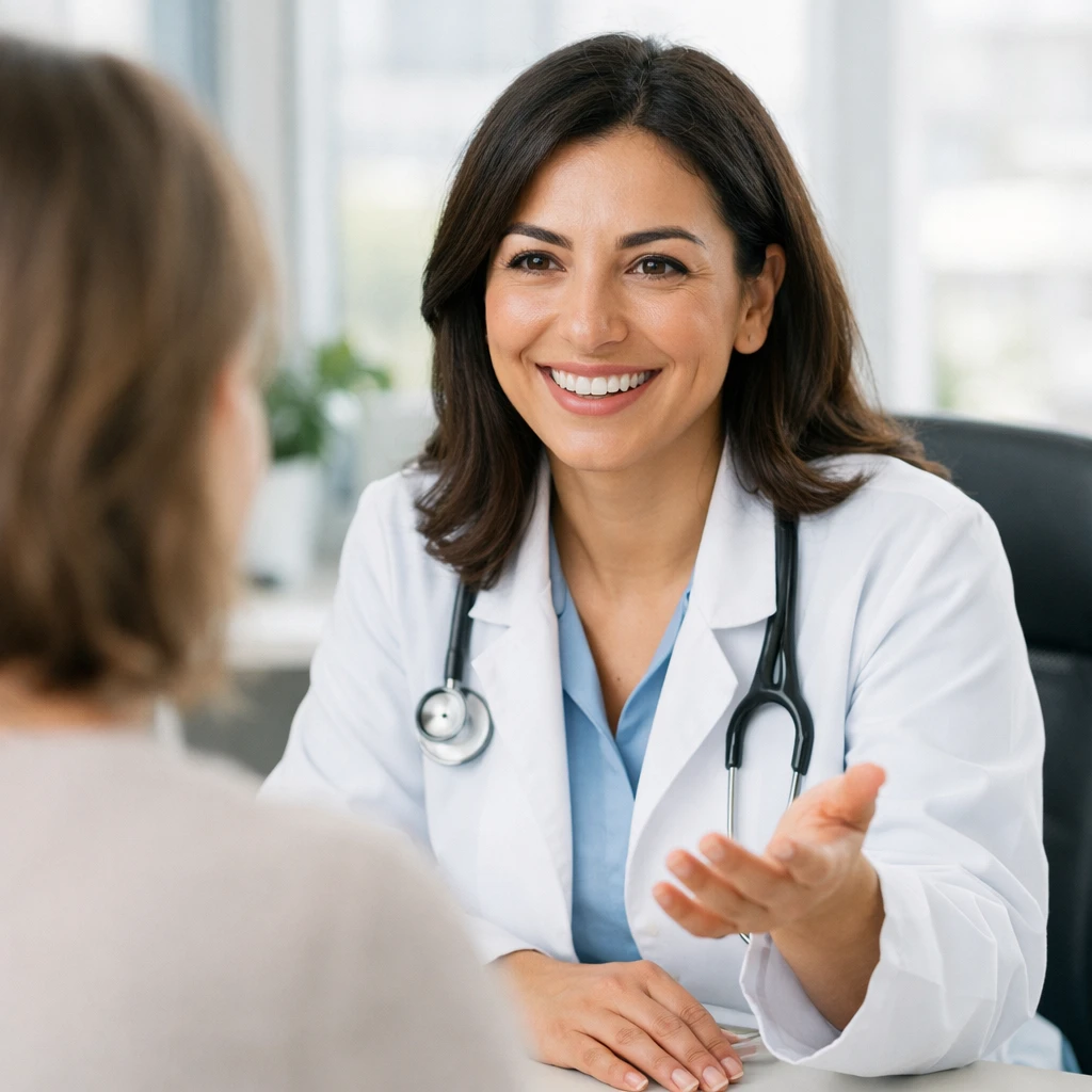 Warm doctor-patient consultation at a partner clinic in Antalya