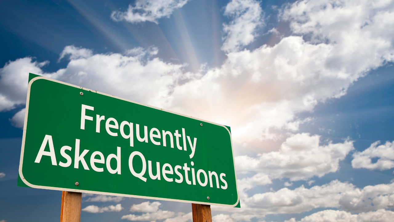 Frequently Asked Questions road sign against blue sky — medical tourism Turkey patient guide